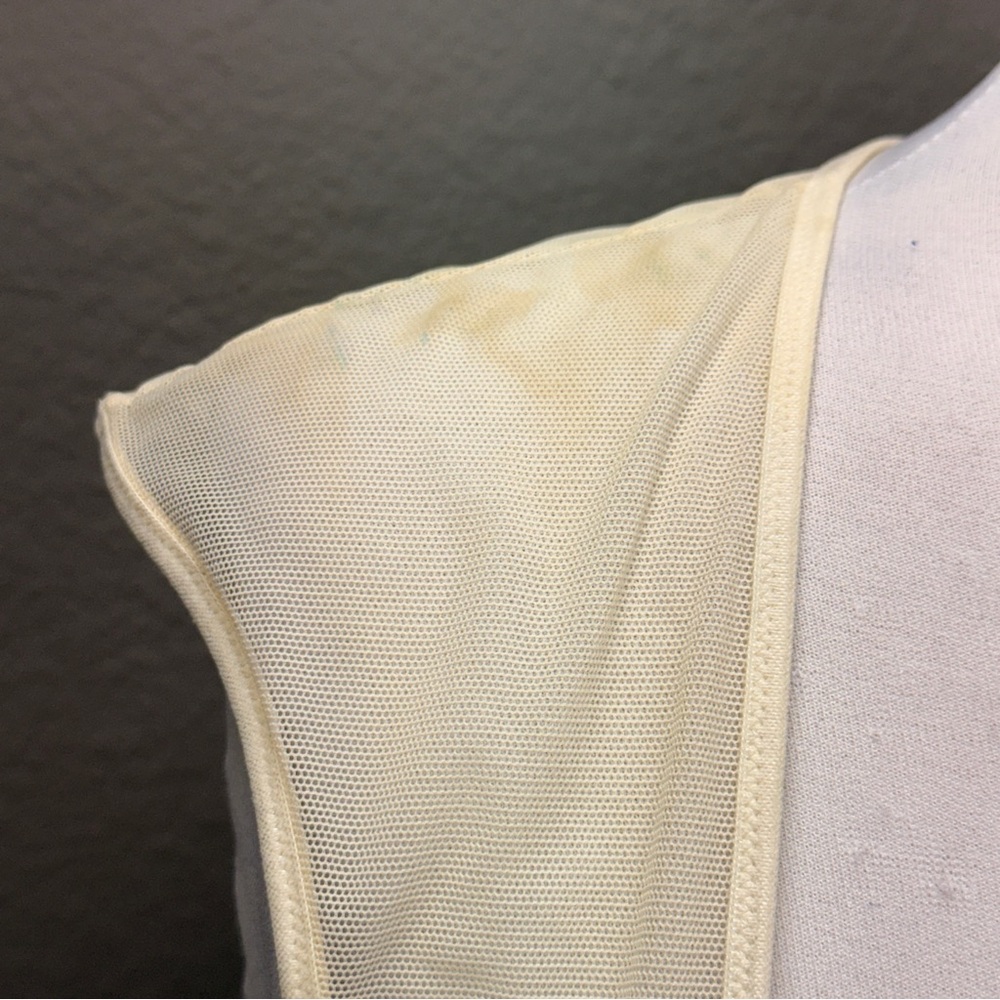 Vintage Victoria's Secret Gold Label jacquard bridal nightgown slip dress Sz M - Picture 3 of 9